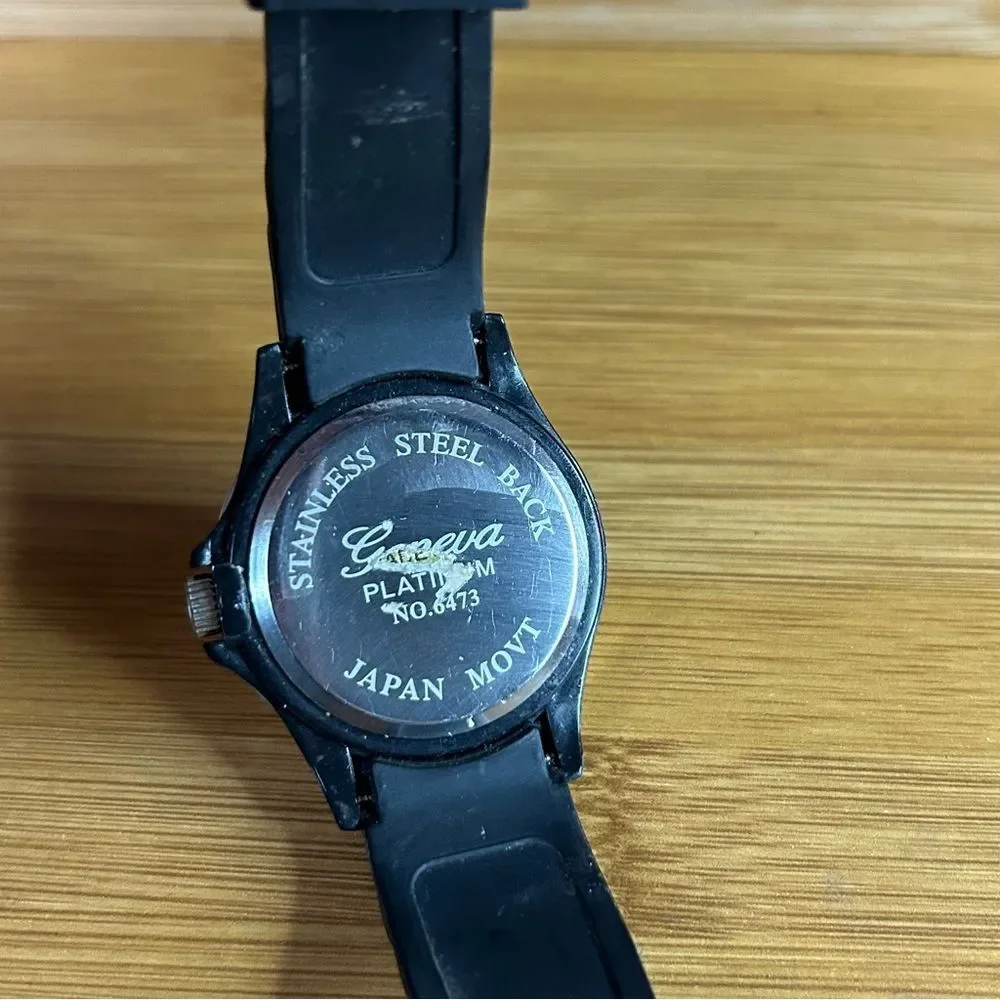 Luxury Black Smartwatch with Silver Accents